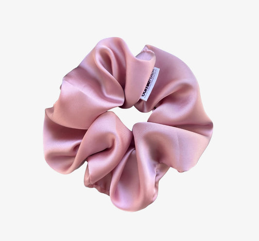 Dusty Pink Silky Satin Scrunchie