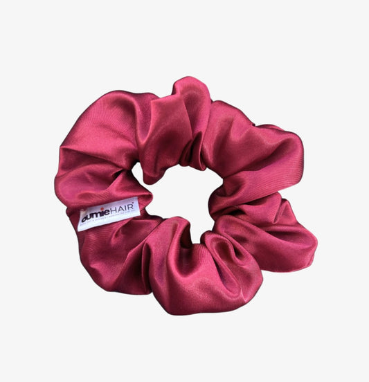 Burgandy Silky Satin Scrunchie