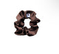 Silky Satin Scrunchie - Chocolate